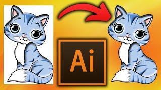 How to Remove White Background Adobe illustrator - Make Part of an Image Transparent in illustrator