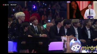 Bts reaction to suzy vcr at 2017 mama ( BTS x SUZY moment)