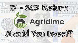 Agridime - Should you INVEST? (My Thoughts)