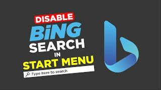 How to Disable Bing Search in Start Menu on Windows 10