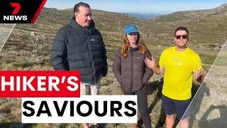 Hikers detail heartwarming discovery of missing man Hadi Nazari in Kosciuszko National Park | 7NEWS