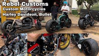 Custom Motorcycles | Air Suspension | Wide Tyre | Harley Davidson | Bullet,Many More Things | Punjab