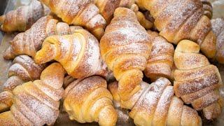 КРУАССАНЫ из дрожжевого теста | рецепт круассанов | выпечка CROISSANTS