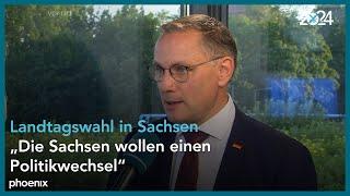 AfD-Chef Tino Chrupalla zu den Landtagswahlen 2024 in Sachsen | 01.09.2024