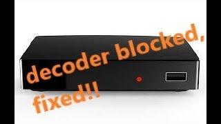 sblocco decoder DVB T2 digitale terrestre telesystem modello minion bloccato con led rosso standby