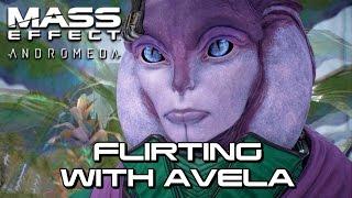 Mass Effect Andromeda - Flirting with Avela the angara