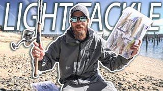 The BEST Finesse Fishing Gear for Striped Bass Fishing