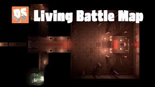 Ambient Ancient Throne Room Dungeon -  Living Battle Map [Animated Map For Tabletop RPG Games]