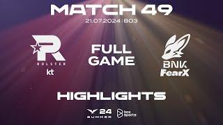 Full Highlights KT vs FOX | Match 49 | LCK Mùa Hè 2024