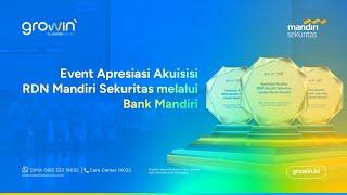 Apresiasi Akuisisi RDN Mandiri Sekuritas melalui Bank Mandiri