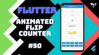 @Google #Flutter Tutorial for Beginners #50: Fun with AnimatedFlipCounter in Flutter