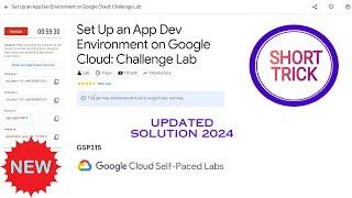 Set Up an App Dev Environment on Google Cloud: Challenge Lab || 2024 || #GSP315 #qwiklabs