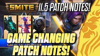 SMITE PATCH NOTES 11.5 - GAME CHANGING!