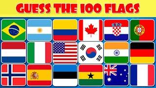 Guess the Flag Quiz | 100 Random Flags