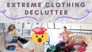 EXTREME DECLUTTER!!! || CAPSULE WARDROBES FOR KIDS || AT HOME WITH JILL