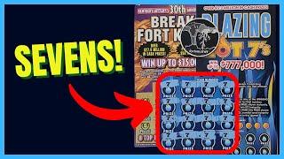 SEVENS!  Break Fort Knox & Blazing Hot 7s Kentucky Lottery Tickets!  Scratching Lottery Wins!