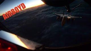 F-15 and A-10 Night Aerial Refueling