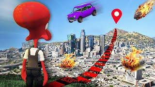 Crucé el Mapa de GTA 5 pero cada 20 Segundos hay Caos Random