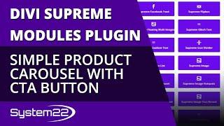 Divi Theme Supreme Modules Simple Product Carousel With CTA Button 