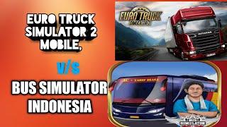 Dangerous Overtake  ets2 vs bussid #shorts #bus simulator indonesia car mod@XKBGamer