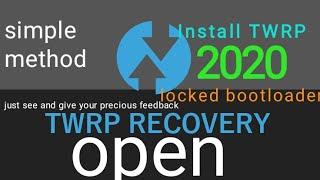 Install TWRP without pc, without unlocking bootloader.
