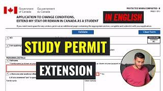How To Extend Study Permit In Canada? | In English |