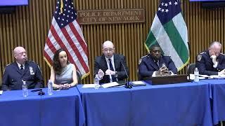 Watch live as Mayor Adams joins Commissioner Caban & NYPD Executives for the Second Quarter Crime Br