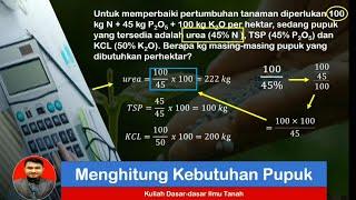 Kuliah Dasar-dasar Ilmu Tanah # Pupuk dan pemupukan