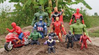 Rescue Superman, Hulk, Thor, Iron-Man, GODZILLA Monster