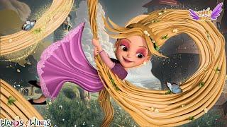 Princess RAPUNZEL Ever After | Musical Rhymes | Kids Fairytale | Wands & Wings