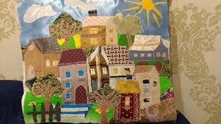 Fabric houses applique