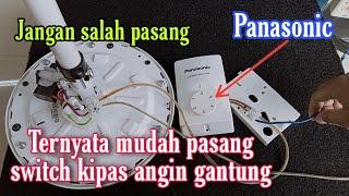 cara pasang switch control kipas angin gantung