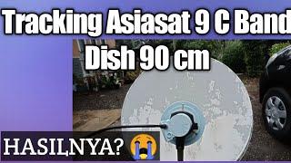 CARA TRACKING SATELITE ASIASAT 9 C BAND MENGGUNAKAN DISH 90 CM