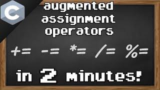 C augmented assignment operators 