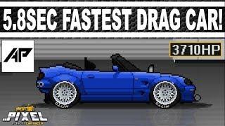 Pixel Car Racer | FASTEST Drag Car Tune | 5.8 Second 1/4Mile!