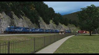Trainz Runby: Conrail Manifest Passing Horseshoe Curve