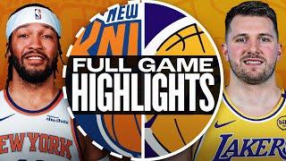 Game Recap: Lakers 113, Knicks 109