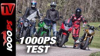 1000PS Test - Gebrauchte NakedBikes um 5000 Euro - Z750, 650 Bandit, SFV650 Gladius, 600 Hornet