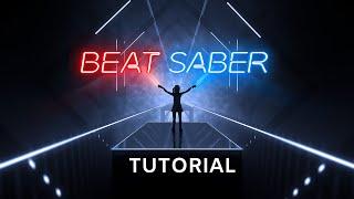 Beat Saber 1 minute Tutorial. How to play instructions and demo. Virtual Reality. Oculus Quest.