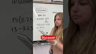 Discount! #math #algebra1 #mathematics #iteachalgebra #algebra