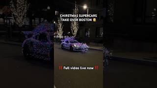 CHRISTMAS SUPERCARS TAKE OVER BOSTON- LIVE NOW ‼️ #automobile #porsche #christmas