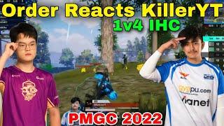  NV Order Shocking Reaction on DRS KiLLerYT 1v4 IHC  in PMGC 2022 