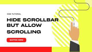 Hide ScrollBar While Allowing Scrolling