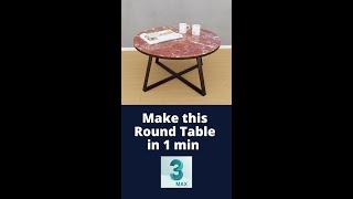 Make a Round Table in 1 min | Furniture Modeling | 3ds Max |