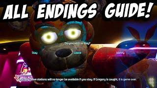 How to Get All Endings in FNAF Security Breach | FNAF Gameplay Walkthrough