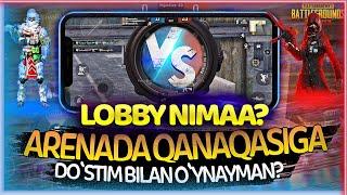 PUBGDA DO'STI BILAN 1 GA 1 OTISHISH || LOBBY OCHISH || LOBBYGA QO'SHILISH