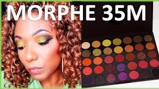 Morphe 35M Boss Mood Palette First Impression - Green Eyeshadow Look