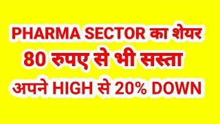 PHARMA SECTOR का शेयर 80 रुपए से भी सस्ता, अपने HIGH से 20% DOWN.