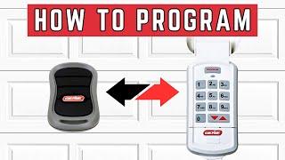 How to program a Genie garage door remote or keypad