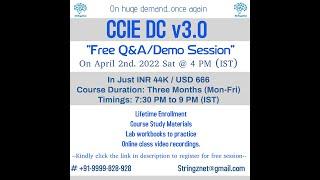 CCIE DC April 2022 - Q&A/Demo Session